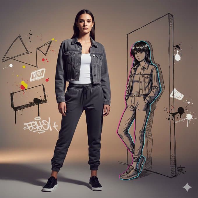 街头涂鸦双生影