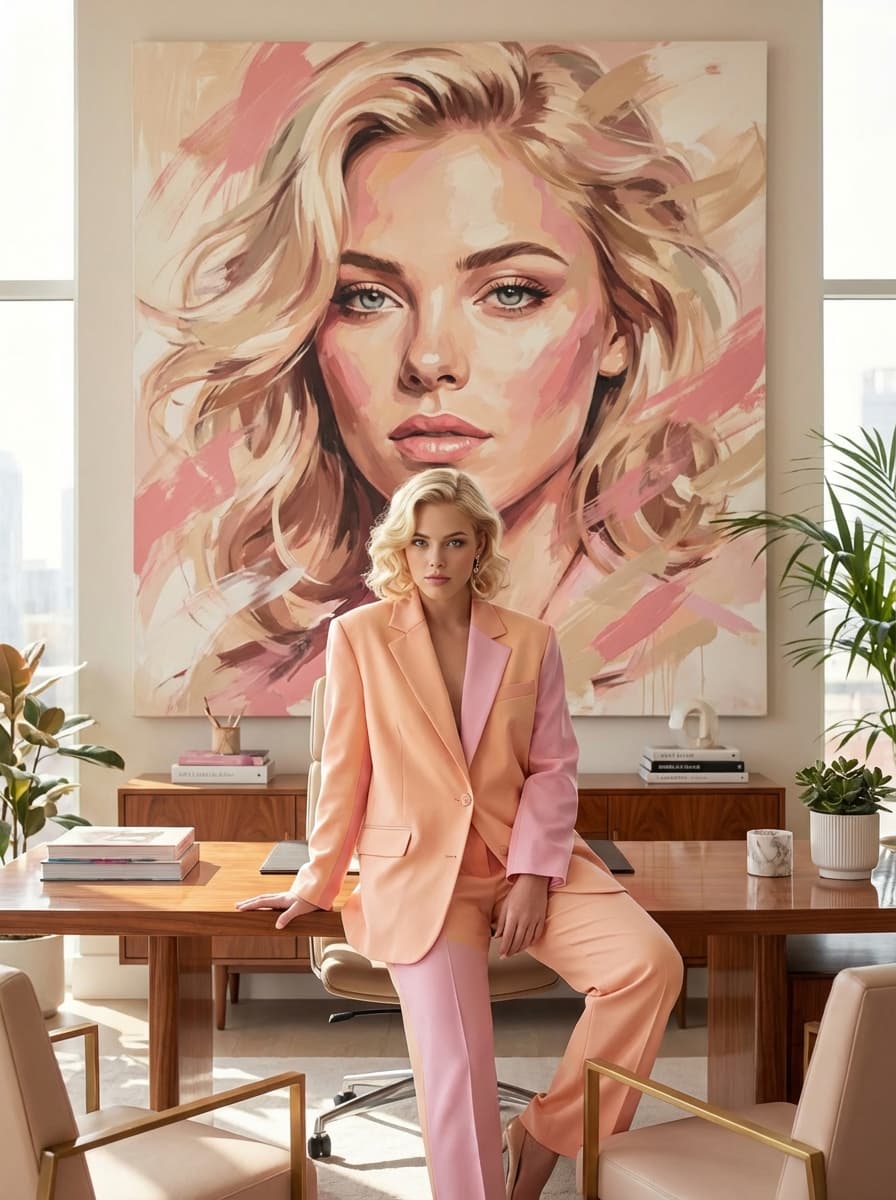 自己的油画肖像